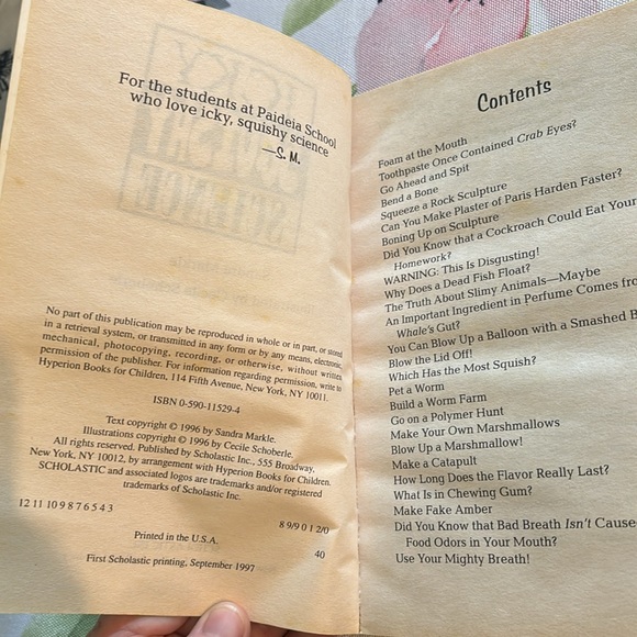 Vintage Icky Squishy Science Book - Picture 4 of 7